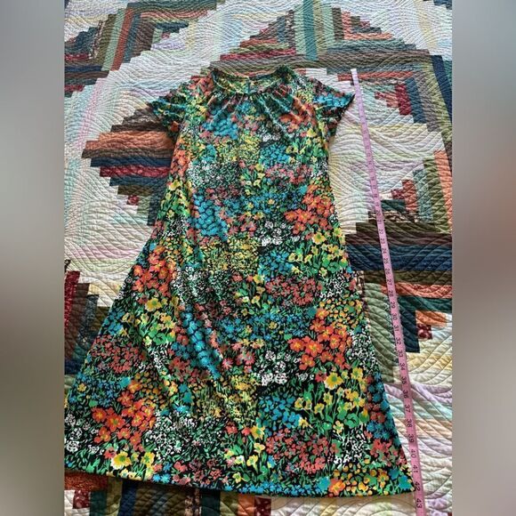 Vintage Floral Lorac Original Spring Floral Dress Size Small/Medium with Stretch - Picture 3 of 5
